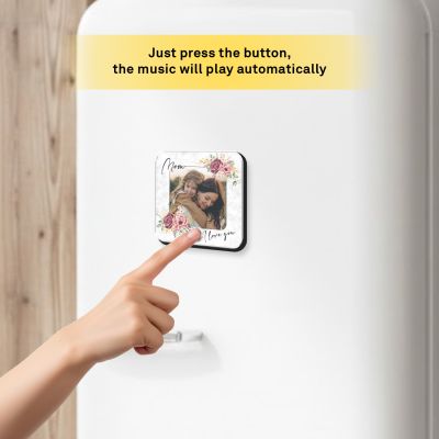 Musical Photo Fridge Magnet for Mom (Rechargeable)